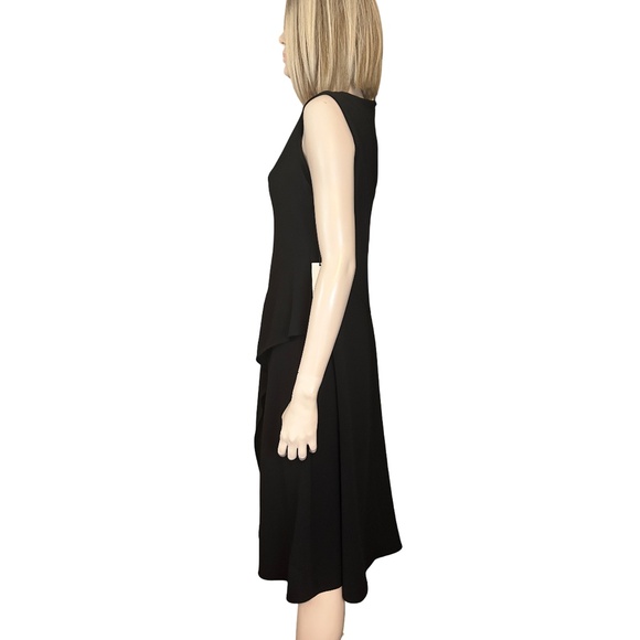 Calvin Klein Dress Refined Fashion Layered Asymmetrical Peplum Ruffles Flowy - Picture 6 of 15